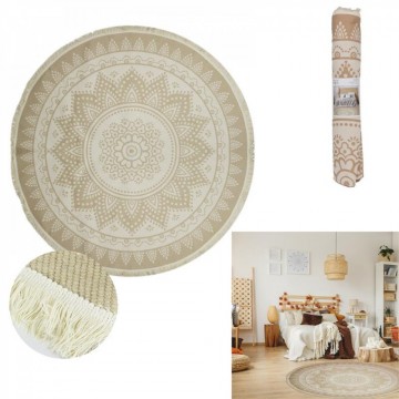 Rond tapijt etnisch 120cm